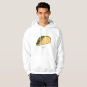 Taco-cartoon illustratie hoodie (Voorkant volledig)