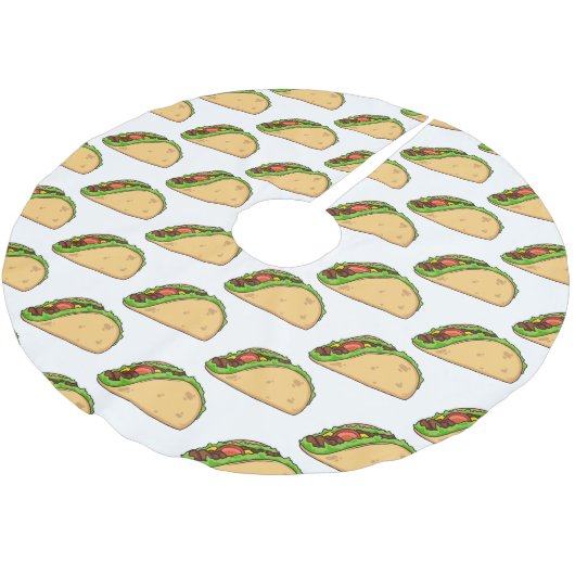 Taco-cartoon illustratie kerstboom rok (Gekanteld)