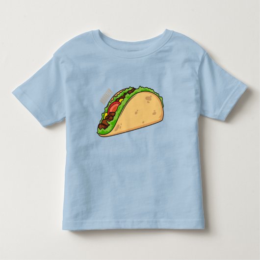 Taco-cartoon illustratie kinder shirts (Voorkant)