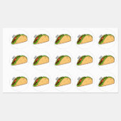Taco-cartoon illustratie labels (Vel)