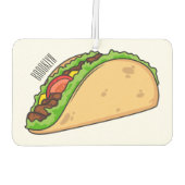 Taco-cartoon illustratie luchtverfrisser (Achterkant)