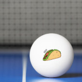 Taco-cartoon illustratie pingpongbal (Net)