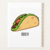 Taco-cartoon illustratie planner (Achterkant)