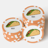 Taco-cartoon illustratie poker chips (Opstapeling)