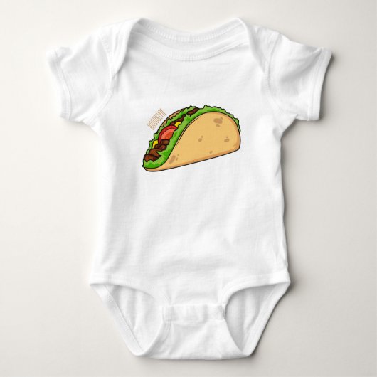 Taco-cartoon illustratie romper (Voorkant)