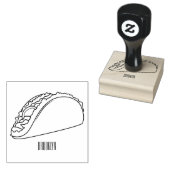 Taco-cartoon illustratie rubberstempel (Gestempeld)