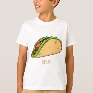 Taco-cartoon illustratie t-shirt