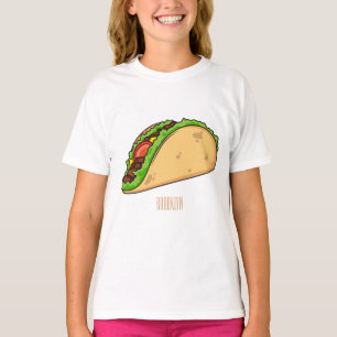 Taco-cartoon illustratie t-shirt