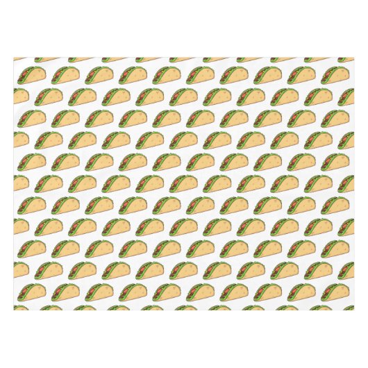 Taco-cartoon illustratie tafelkleed (Voorkant (Horizontaal))