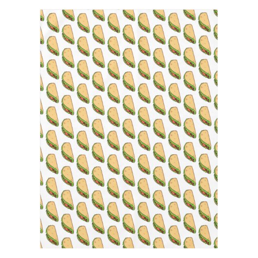 Taco-cartoon illustratie tafelkleed (Voorkant)