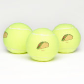 Taco-cartoon illustratie tennisballen (Multi)
