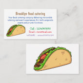 Taco-cartoon illustratie visitekaartje (Voorkant / Achterkant)