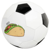 Taco-cartoon illustratie voetbal (Drie kwart)
