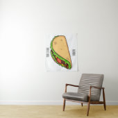 Taco-cartoon illustratie wandkleed (In situ)