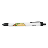 Taco-cartoon illustratie zwarte inkt pen (Bovenkant)