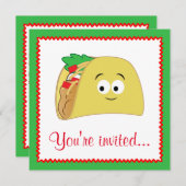 Taco Cartoon Kaart (Voorkant / Achterkant)