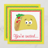 Taco Cartoon Kaart (Voorkant / Achterkant)