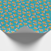 taco cartoon stijl grappige illustratie cadeaupapier (Hoek)