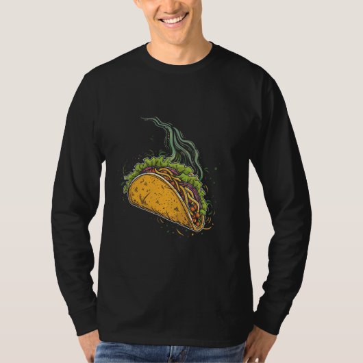 Taco Cartoon Vector T-shirt (Voorkant)