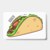 Taco-cartoonillustratie Badge (Achterkant)