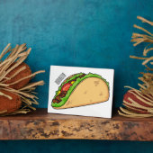 Taco-cartoonillustratie Fotoplaat (Zijkant)