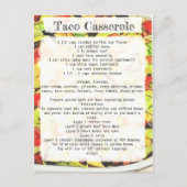 Taco-casserolerecept Briefkaart (Voorkant)