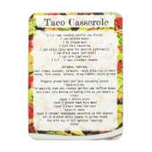 Taco-casserolerecept Magneet (Verticaal)