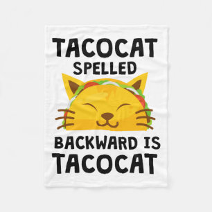Taco Cat achterstevoren gespeld is Taco Cat Grappi Fleece Deken