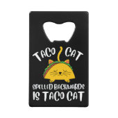 Taco Cat Creditkaart Flessenopener (Voorkant)