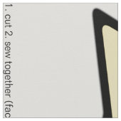 Taco Cat Cut and Sew Kit Stof (Close Up)