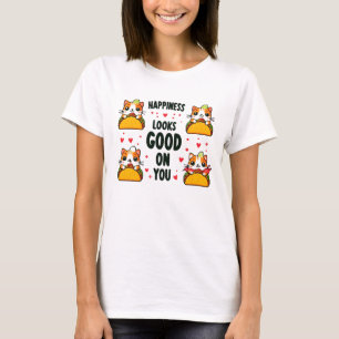 Taco Cat: Een culinaire katachtige fusie T-shirt