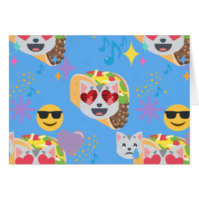 taco cat emoji (Voorkant Horizontaal)