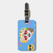 taco cat emoji bagagelabel (Voorkant verticaal)