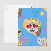 taco cat emoji briefkaart (Voorkant / Achterkant)