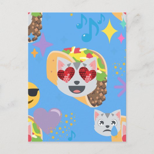 taco cat emoji briefkaart (Voorkant)
