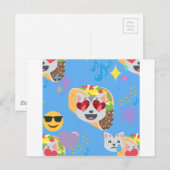 taco cat emoji briefkaart (Voorkant / Achterkant)