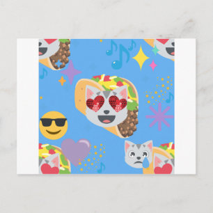 taco cat emoji briefkaart