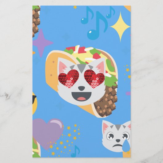 taco cat emoji briefpapier (Voorkant)