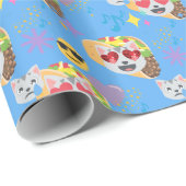taco cat emoji cadeaupapier (Rol Hoek)