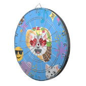 taco cat emoji dartbord (Voorkant Rechts)