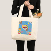 taco cat emoji grote tote bag (Voorkant (product))