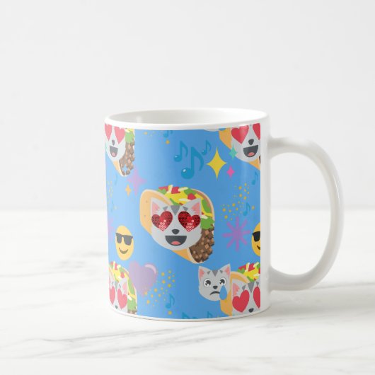 taco cat emoji koffiemok (Rechts)