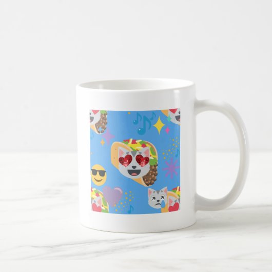 taco cat emoji koffiemok (Rechts)