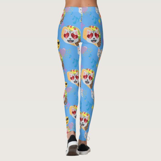 Taco Cat Emoji-leggings Leggings (Achterkant)
