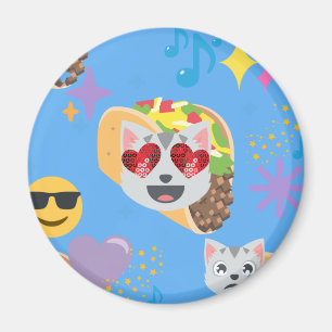 taco cat emoji magneet