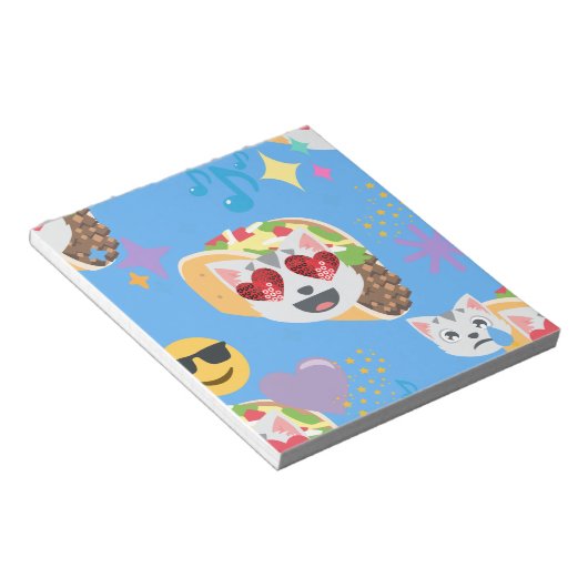 taco cat emoji notitieblok (Schuin)