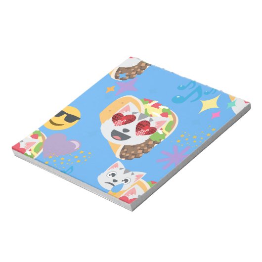 taco cat emoji notitieblok (Linkerzijde)