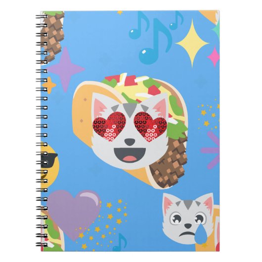 taco cat emoji notitieboek (Voorkant)