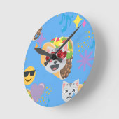 taco cat emoji ronde klok (Hoek)