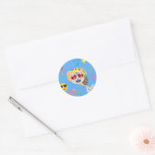 taco cat emoji ronde sticker (Envelop)